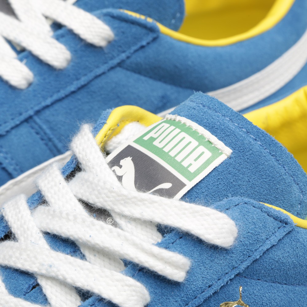 PUMA Brasil football vintage french blue white
