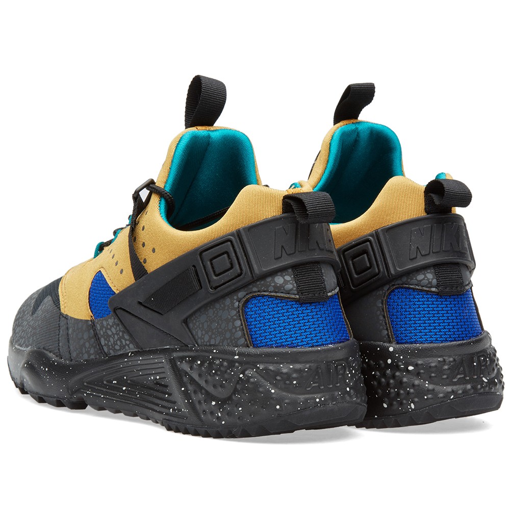 Nike - Air Huarache Utility Premium Bronze Black Racer blue - Image 6
