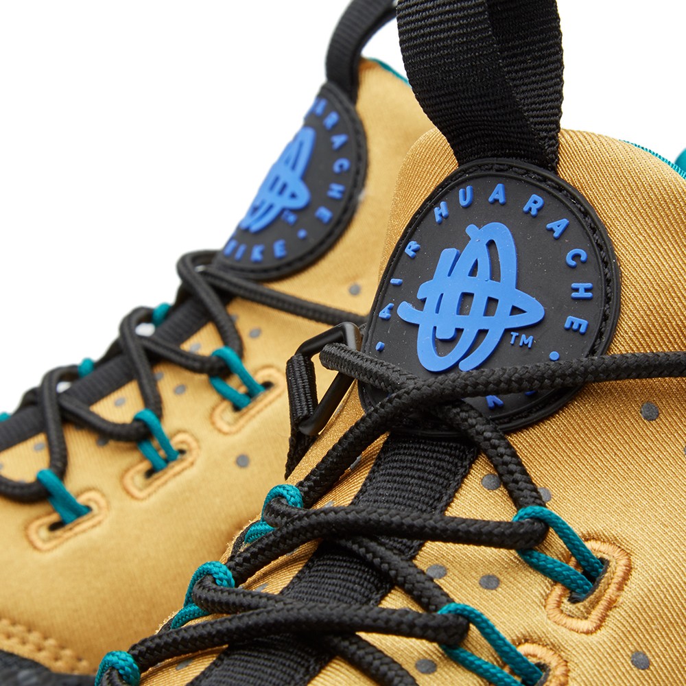 Nike - Air Huarache Utility Premium Bronze Black Racer blue - Image 4