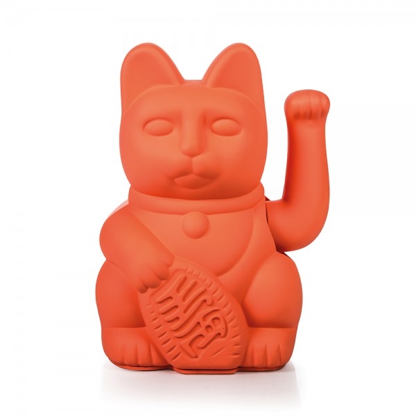 Lucky Cat Neon Orange