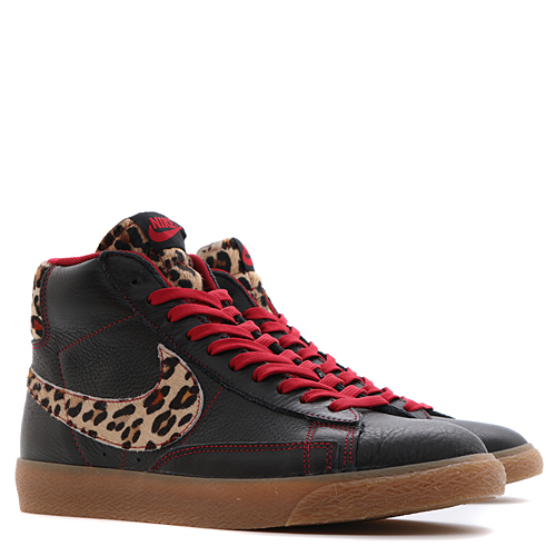 NIKE - Blazer Mid Premium Vintage Black Natural Valiant Red - Image 2