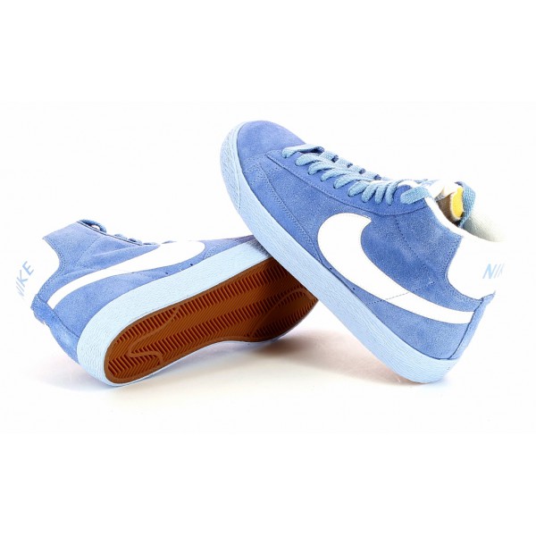Nike blazer mid suede vintage bleu clair