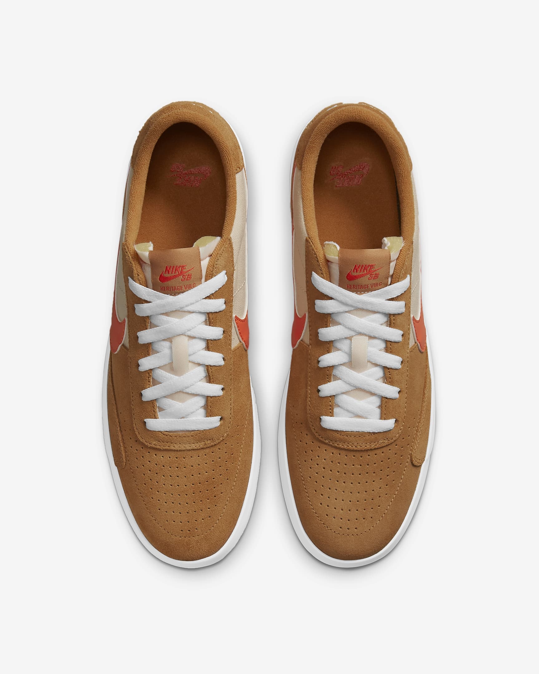 NIKE SB HERITAGE VULC FLAX COLLEGE ORANGE - Image 2