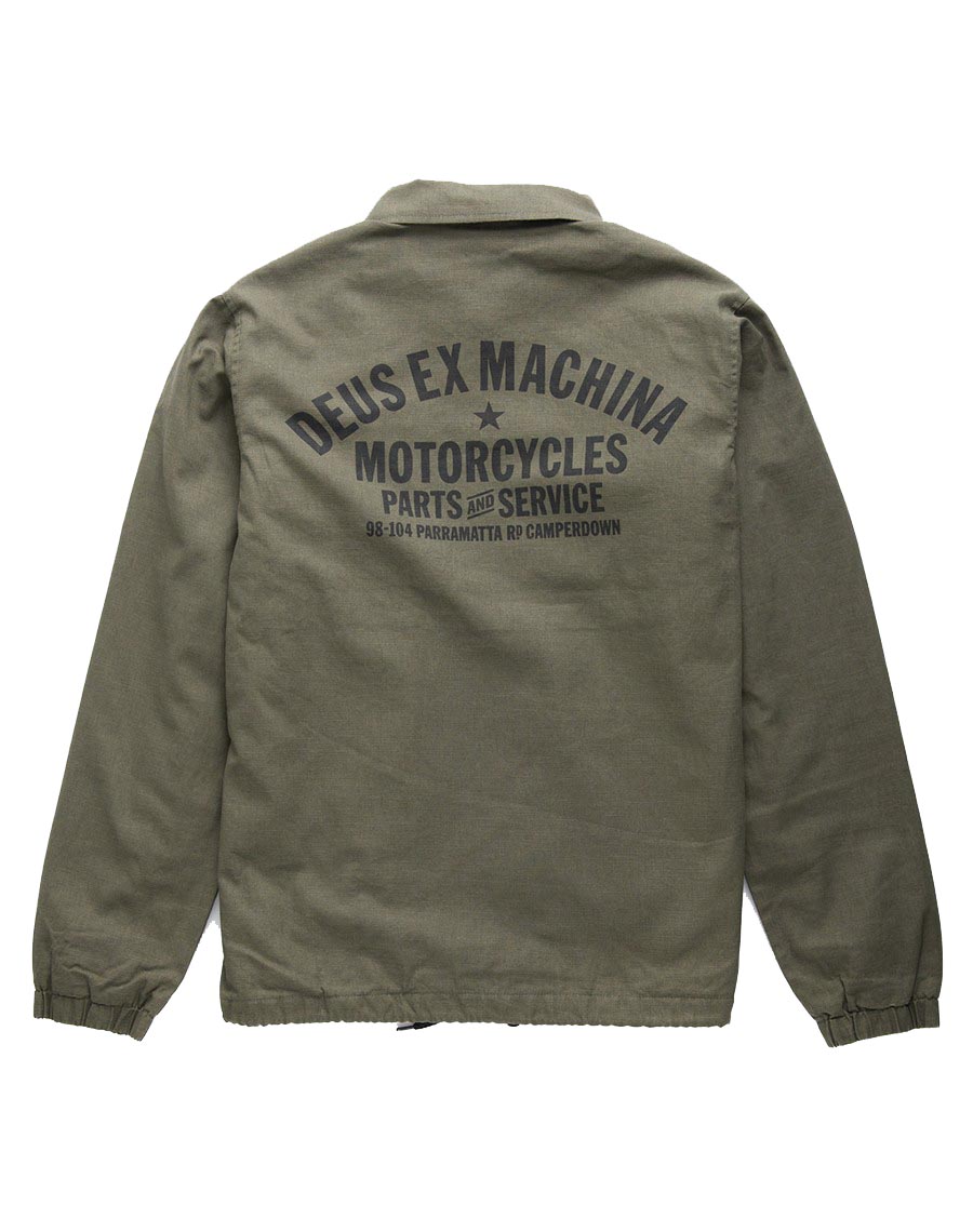 DEUS - Camperdown Coach Jacket Khaki - Image 2