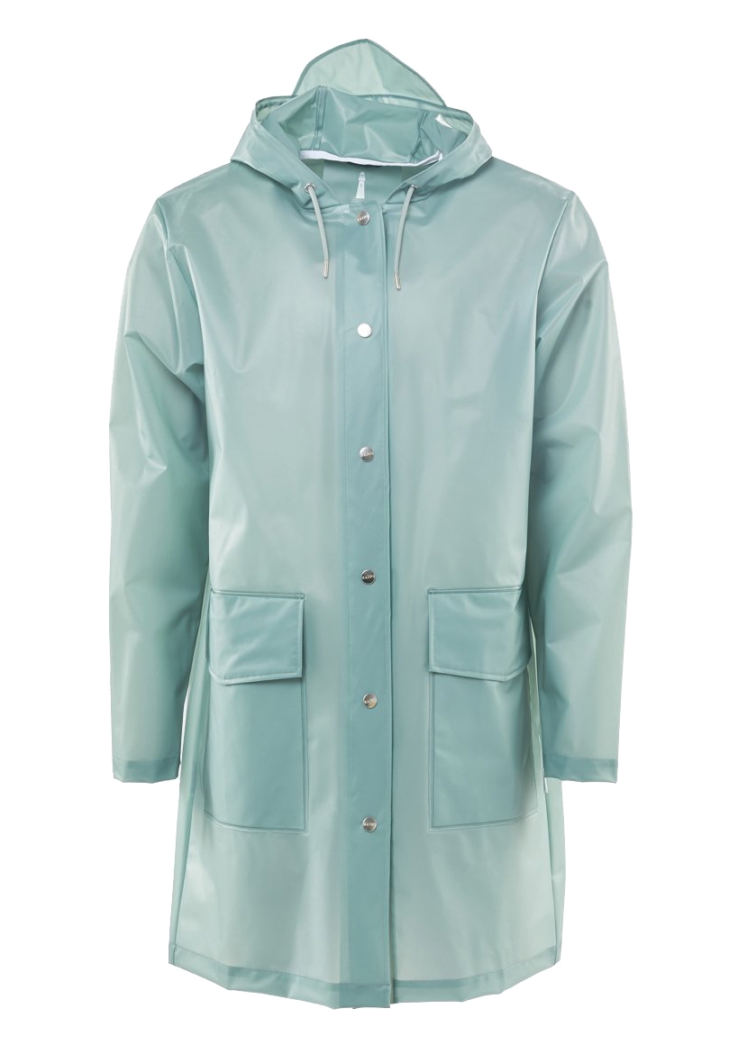 RAINS - Hooded Coat Foggy Dusty Mint