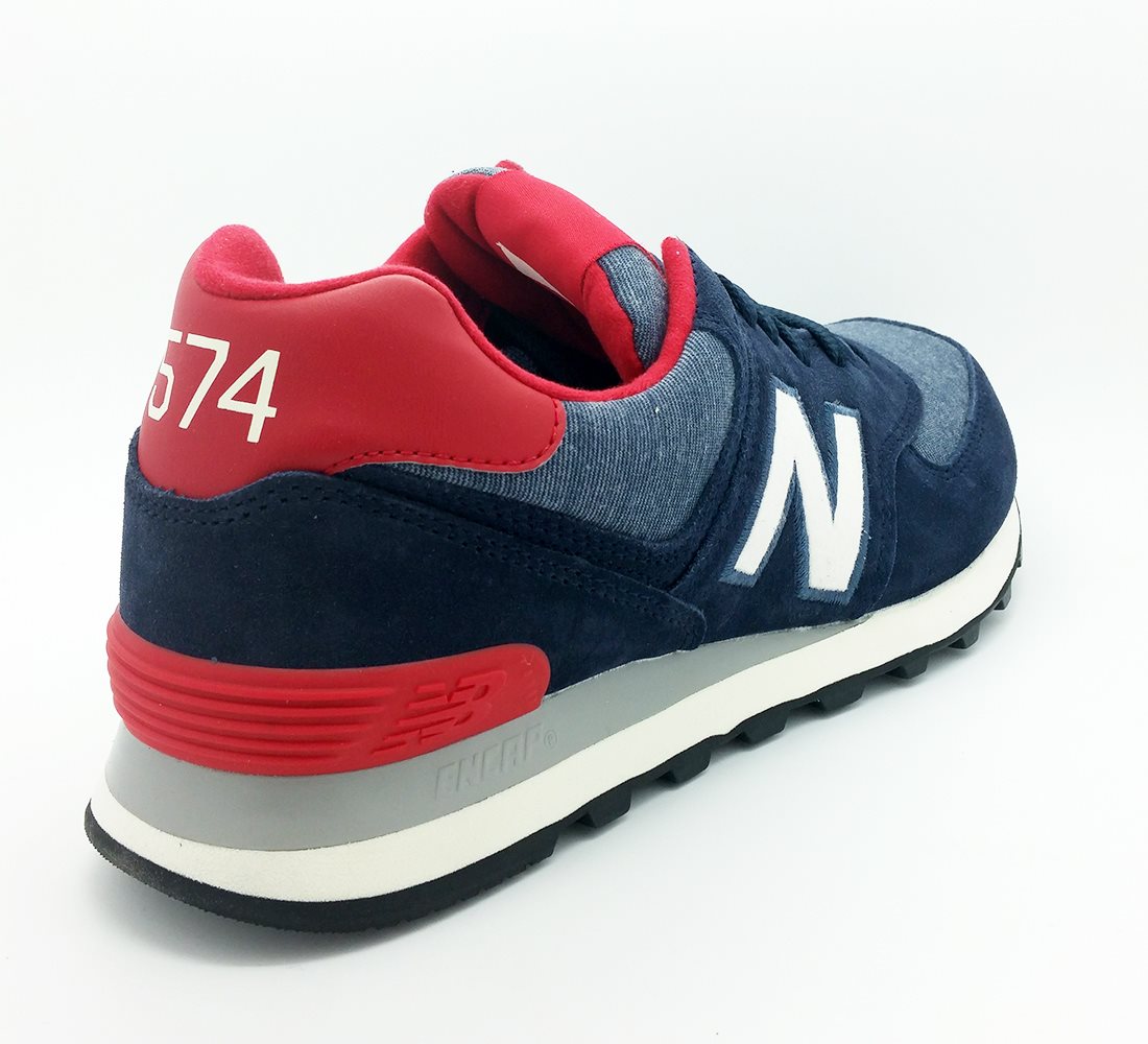 New Balance 574 Navy Denim - Image 2