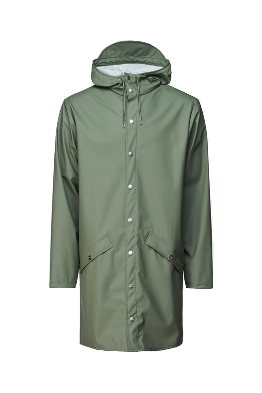 RAINS - Long Jacket Olive