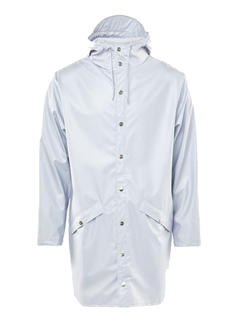 RAINS - Long Jacket Metallic Ice Grey