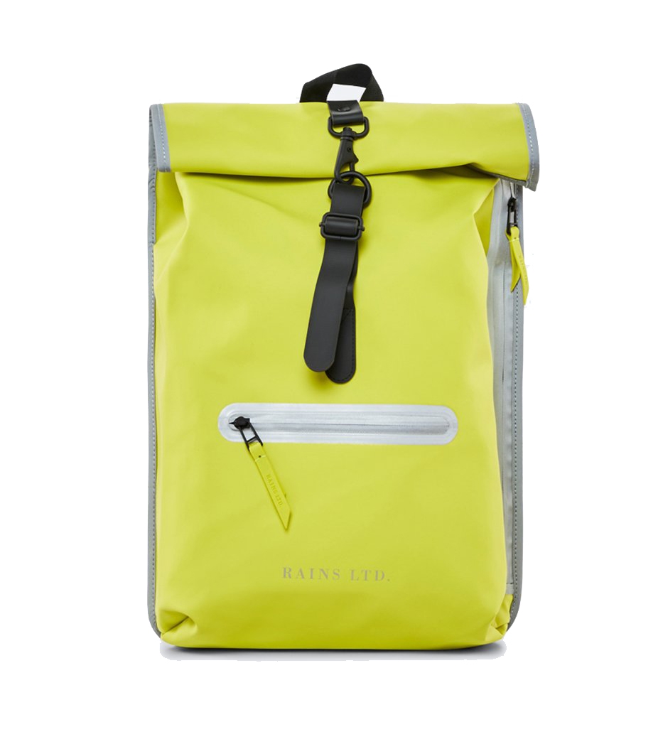 Roll Top Rucksack Neon Yellow LTD