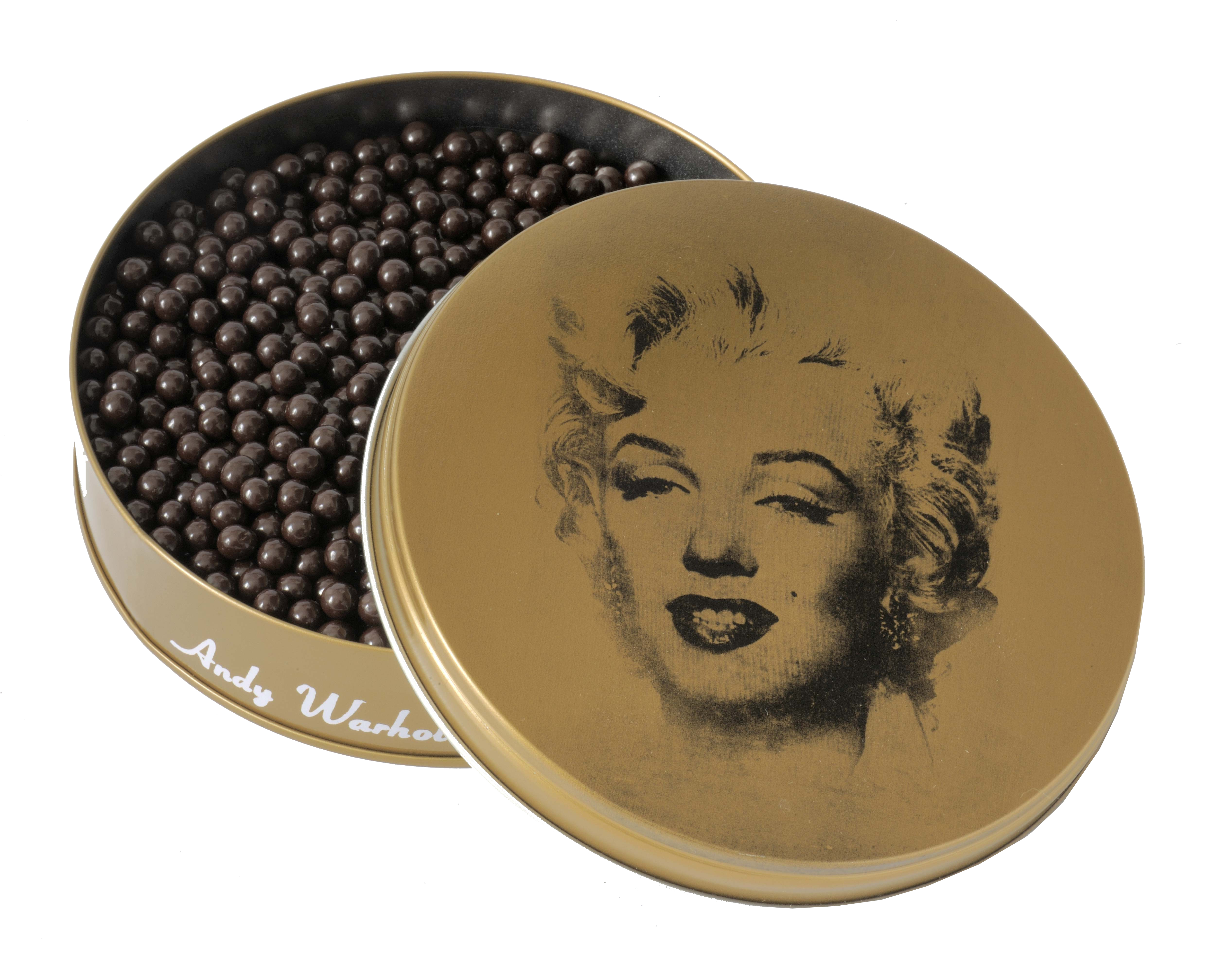 LIGNE BLANCHE Andy Warhol boite Marilyn dorée