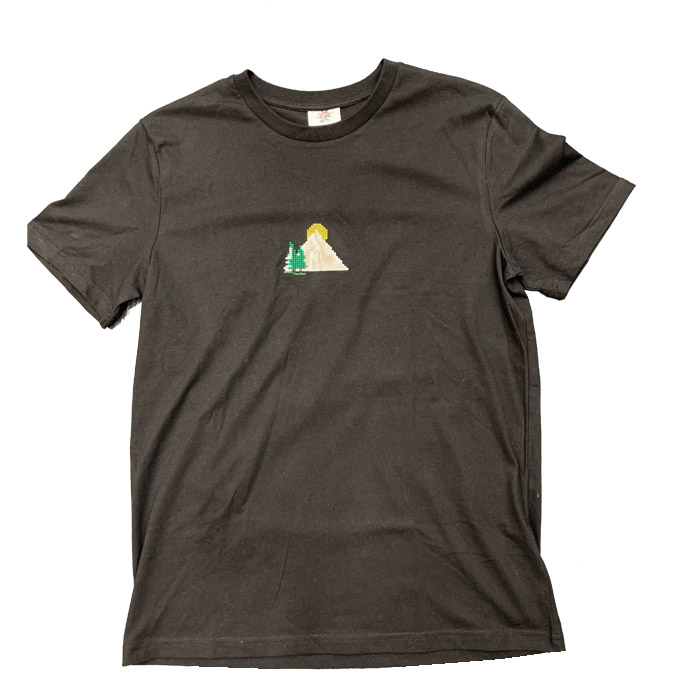 JOHNNY ROMANCE tee-shirt Montagne Noir