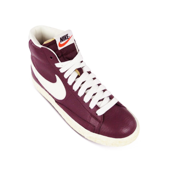 NIKE blazer mid vintage cuir bordeaux