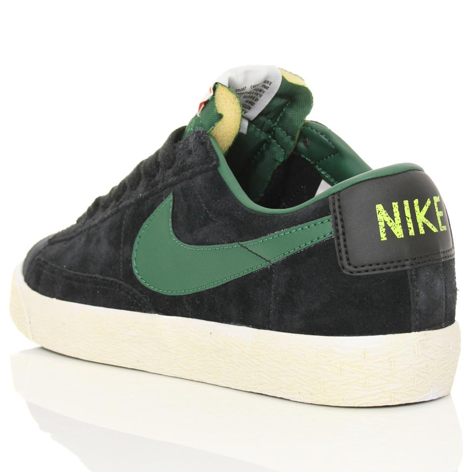 nike blazer lo pemium vintage black green - Image 4