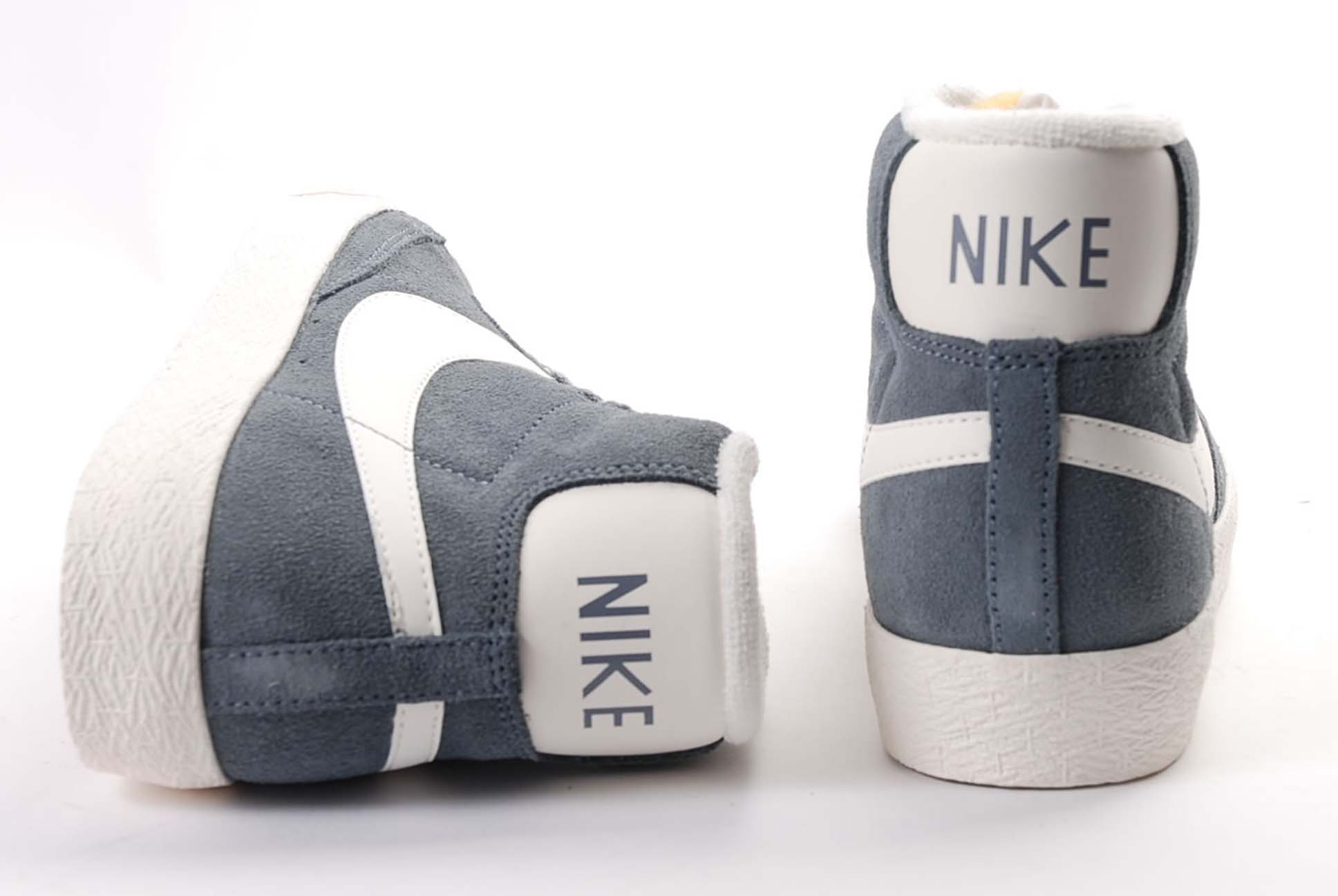 NIKE blazer mid suede gris bleu/blanc - Image 2