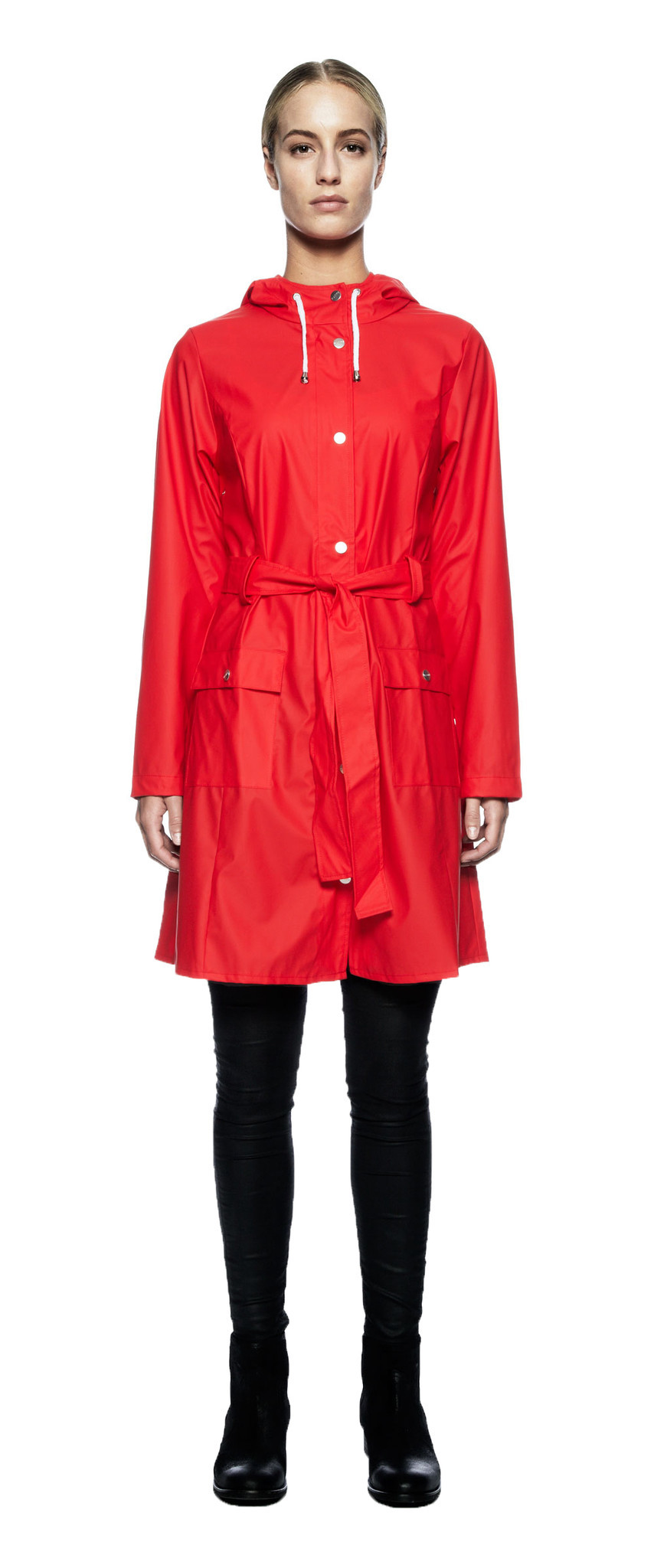 RAINS Curve Jacket Red - Image 3