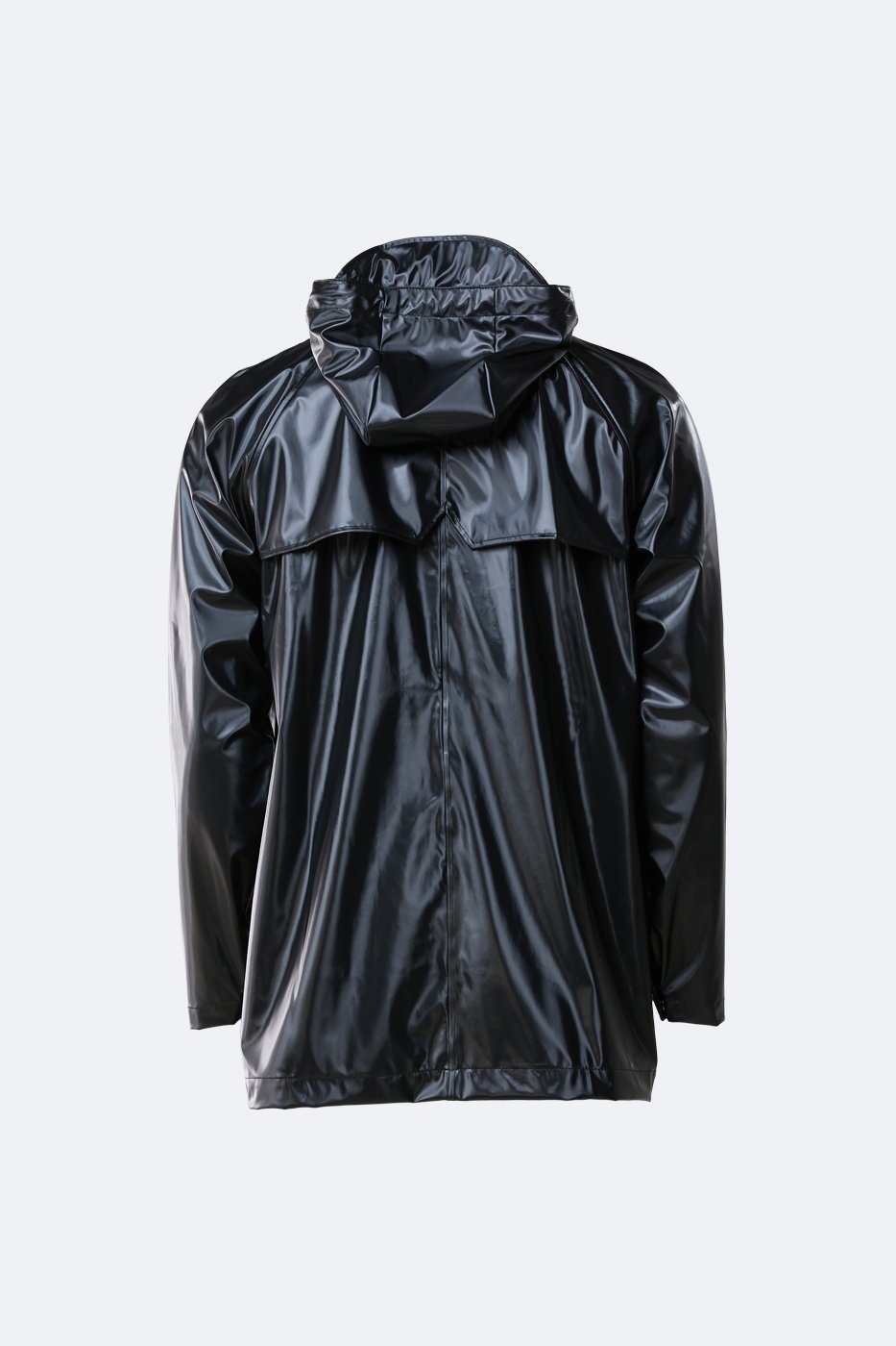 RAINS - Short Coat Shiny Black - Image 2