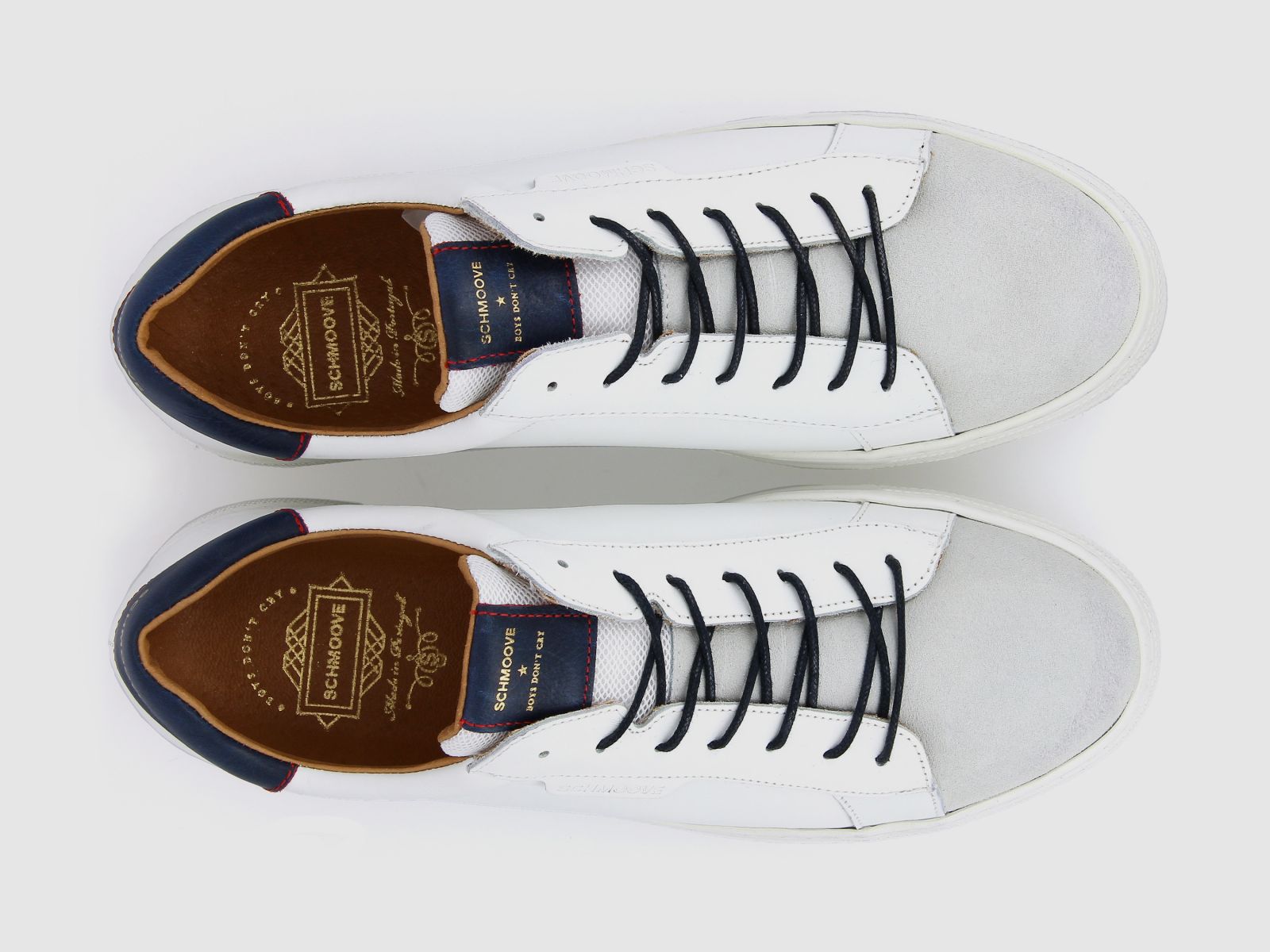 Schmoove Spark Clay Limited Suede White Navy