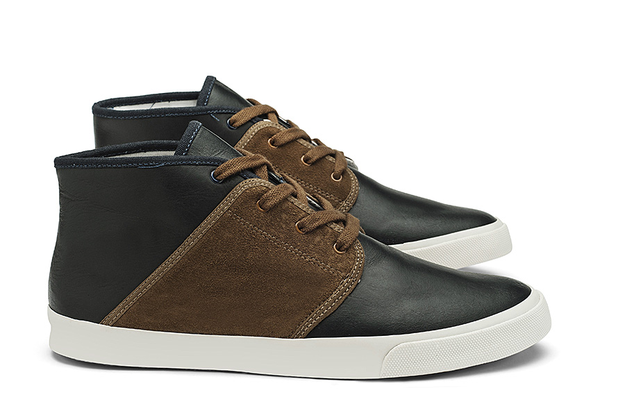 VEJA Mediterranee high top Cuir Tailor Brown 