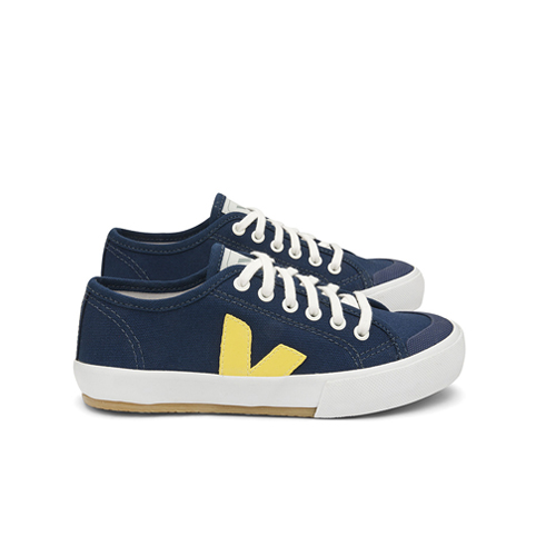 veja guris junior toile marine et jaune 