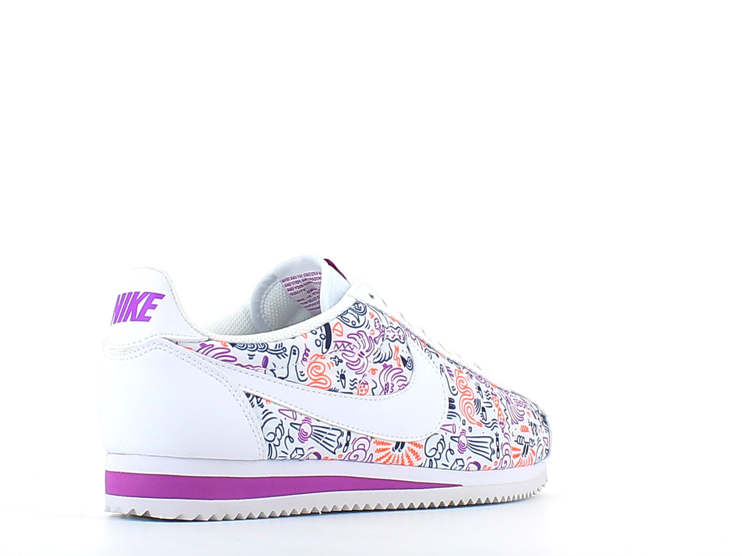 Nike - Classic Cortez Print White White - Image 3