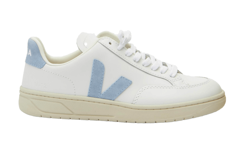 VEJA - V-12 Leather Extra White Steel