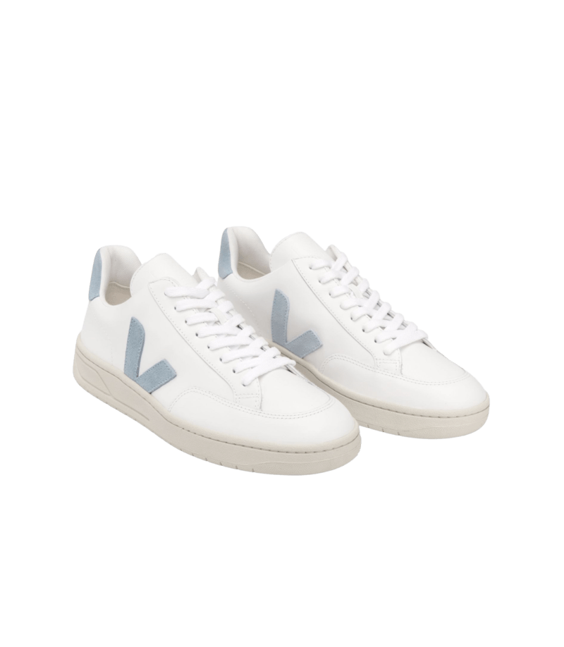 VEJA - V-12 Leather Extra White Steel - Image 3