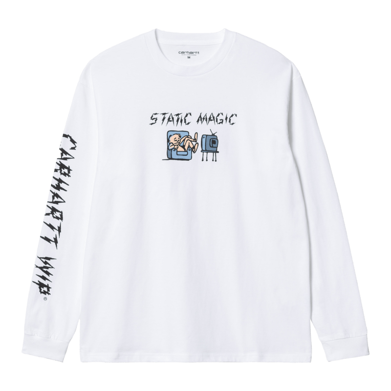 CARHARTT - L/S Static Magic T-shirt White