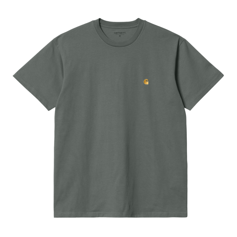 CARHARTT - S/S Chase T-shirt, Thyme/ Gold