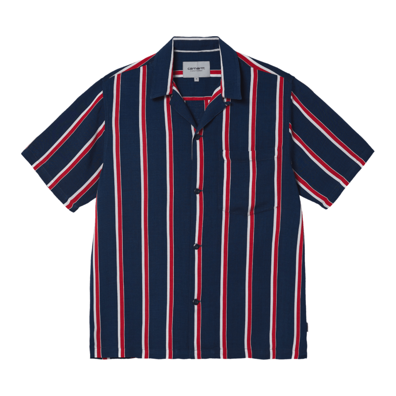 CARHARTT - S/S Gelder Shirt, Gelder stripe/ Mizar