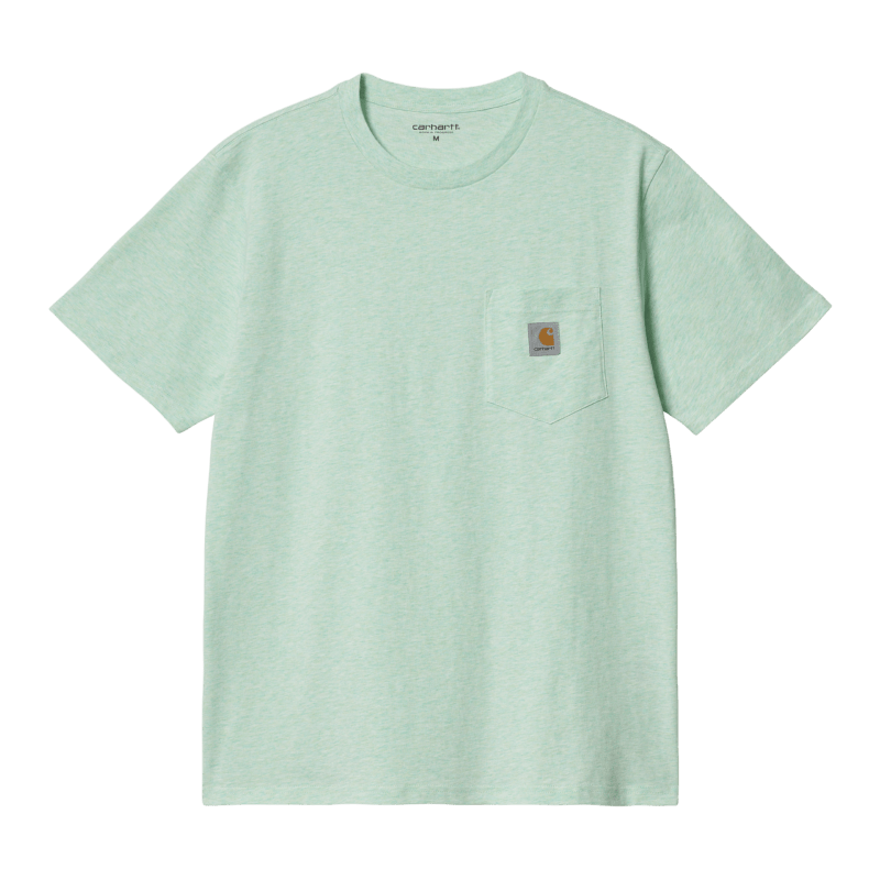 CARHARTT - S/S Pocket tee-shirt, Pale spearmint heather