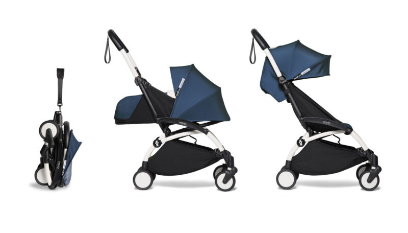 BABYZEN - Poussette YOYO2  Pack 0+ , Pack 6+ - White /Bleu Air France