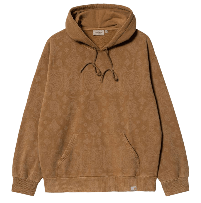 CARHARTT - Hooded Verse Sweat, Verse Print/ Hamilton brown