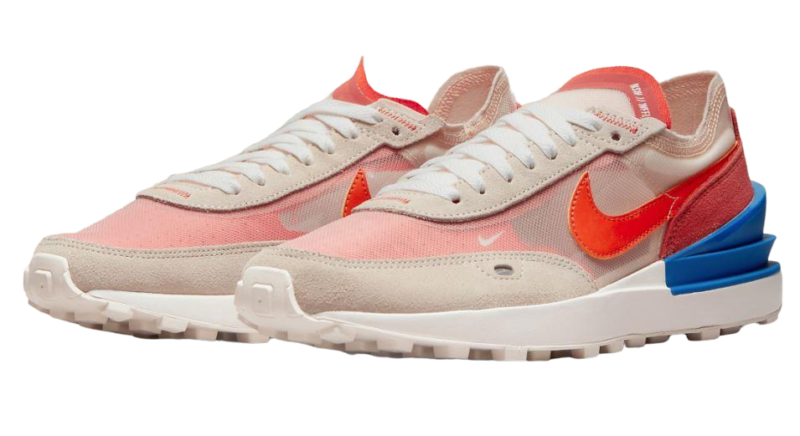 NIKE - Waffle One, Pearl white/ Rush orange - Image 2