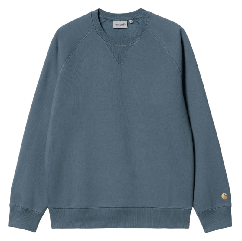 CARHARTT - Chase Sweat, Storm blue/ Gold