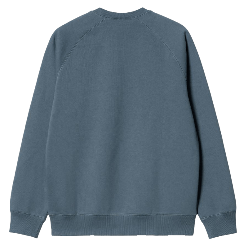 CARHARTT - Chase Sweat, Storm blue/ Gold - Image 2