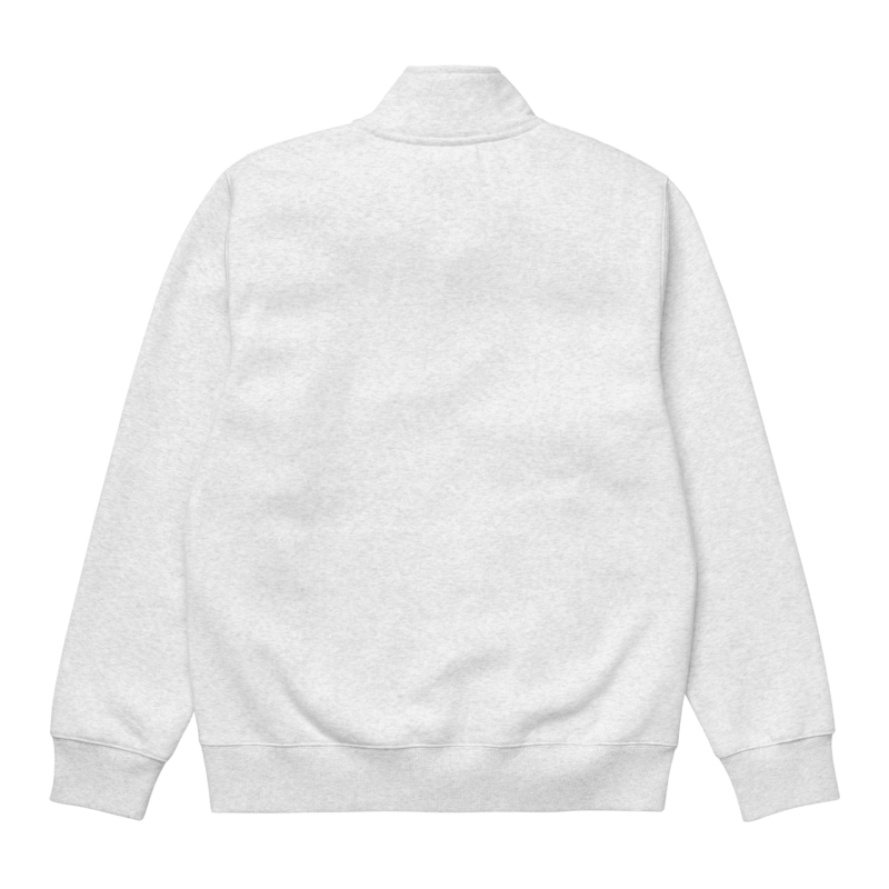 CARHARTT - Chase Neck Zip Sweat, Ash heather/ Gold - Image 2