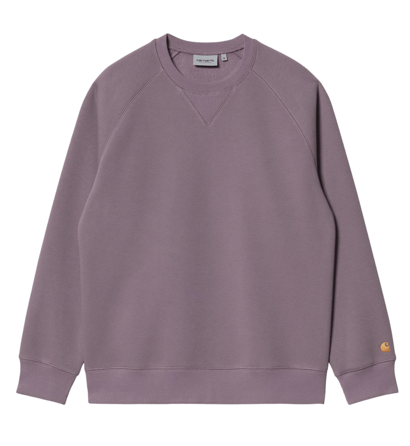 CARHARTT - Chase Sweat, Misty thistle / Gold