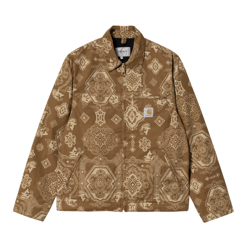 CARHARTT - Detroit Jacket, Verse print/ Hamilton brown
