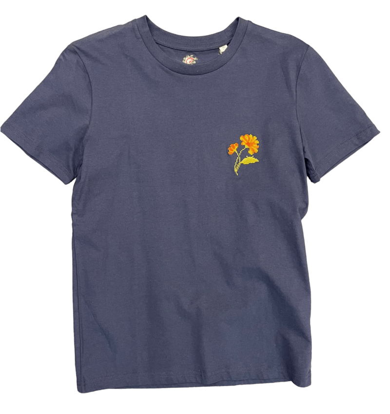 JOHNNY ROMANCE - Oeillet, Bleu marine