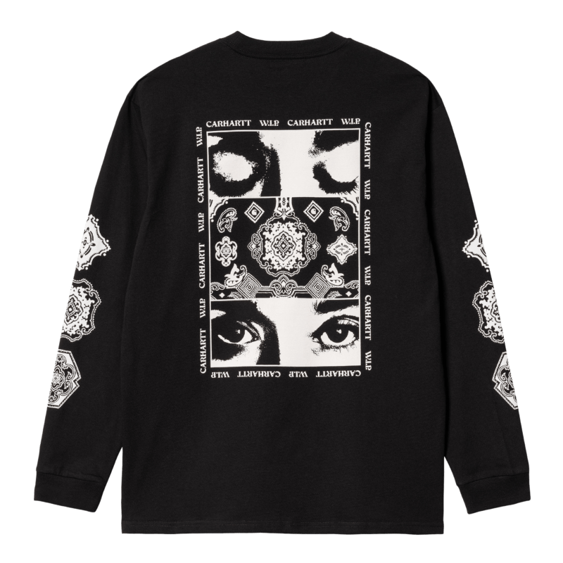 CARHARTT - L/S Scope T-shirt, Black/ White - Image 2