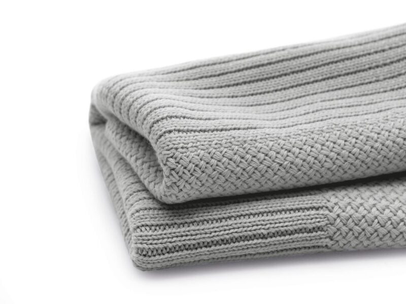 BUGABOO - Couverture en laine douce - Gris Chiné Clair - Image 2