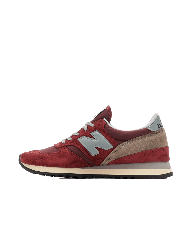 NEW BALANCE - M730 Made in England, Burgundy/ Grey - Image 2