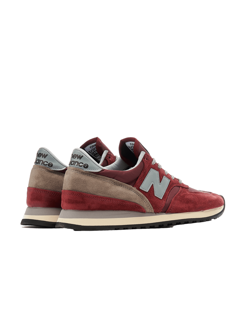 NEW BALANCE - M730 Made in England, Burgundy/ Grey - Image 4