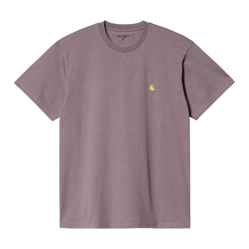 CARHARTT - S/S Chase T-shirt, Misty thistle/ Gold