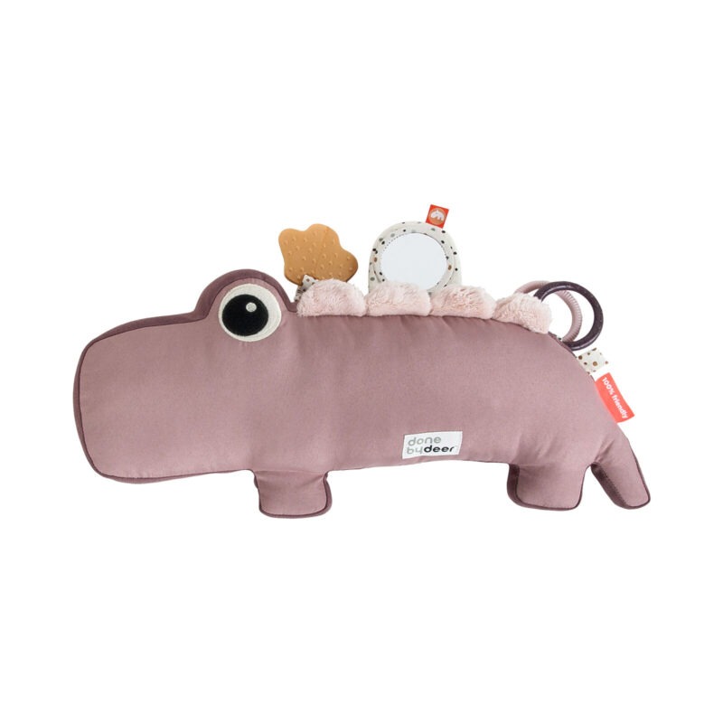 DONE BY DEER - Coussin de Jeu Tummy Time Croco Rose