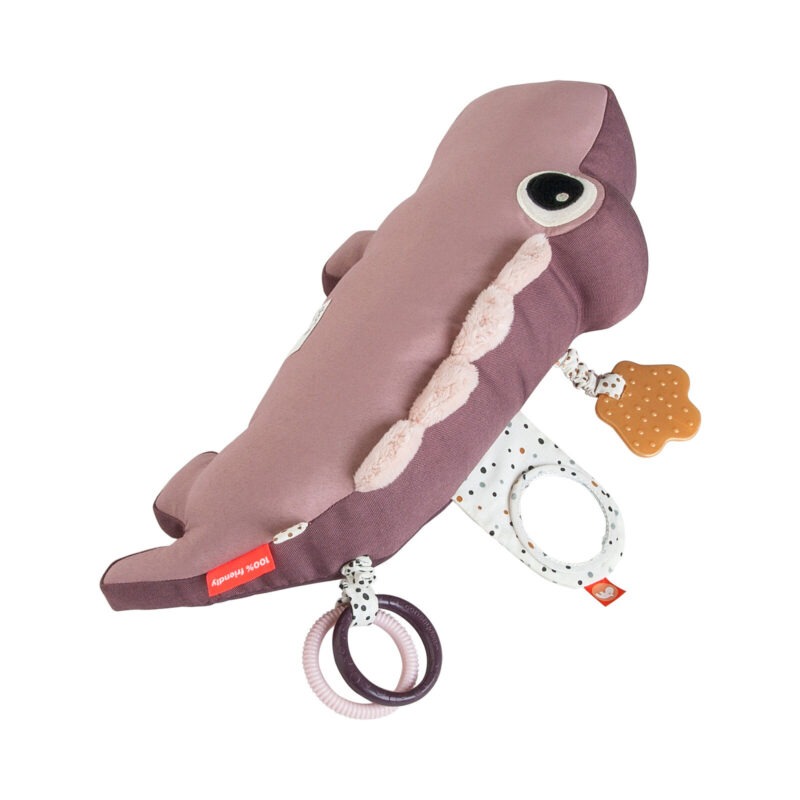 DONE BY DEER - Coussin de Jeu Tummy Time Croco Rose - Image 2