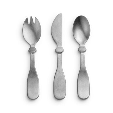 ELODIE DETAILS – Set de Couverts Pour Enfant – Antique Silver ELODIE DETAILS – Set de Couverts Pour Enfant – Antique Silver