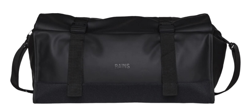 RAINS - Buckle Rolltop Duffel, Black