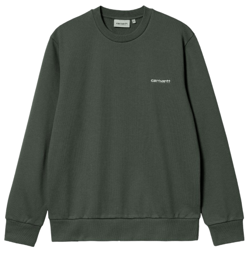 CARHARTT - Script Embroidery Sweat, Hemlock green