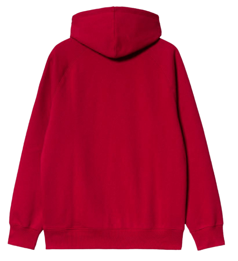CARHARTT - Hooded Chase Sweat, Cornel/ Gold - Image 2
